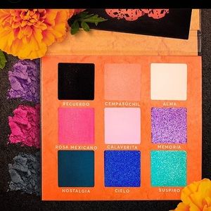 A palette with nine colors